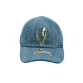 Dior Homme Blue Lily Embroidered Denim Baseball Cap