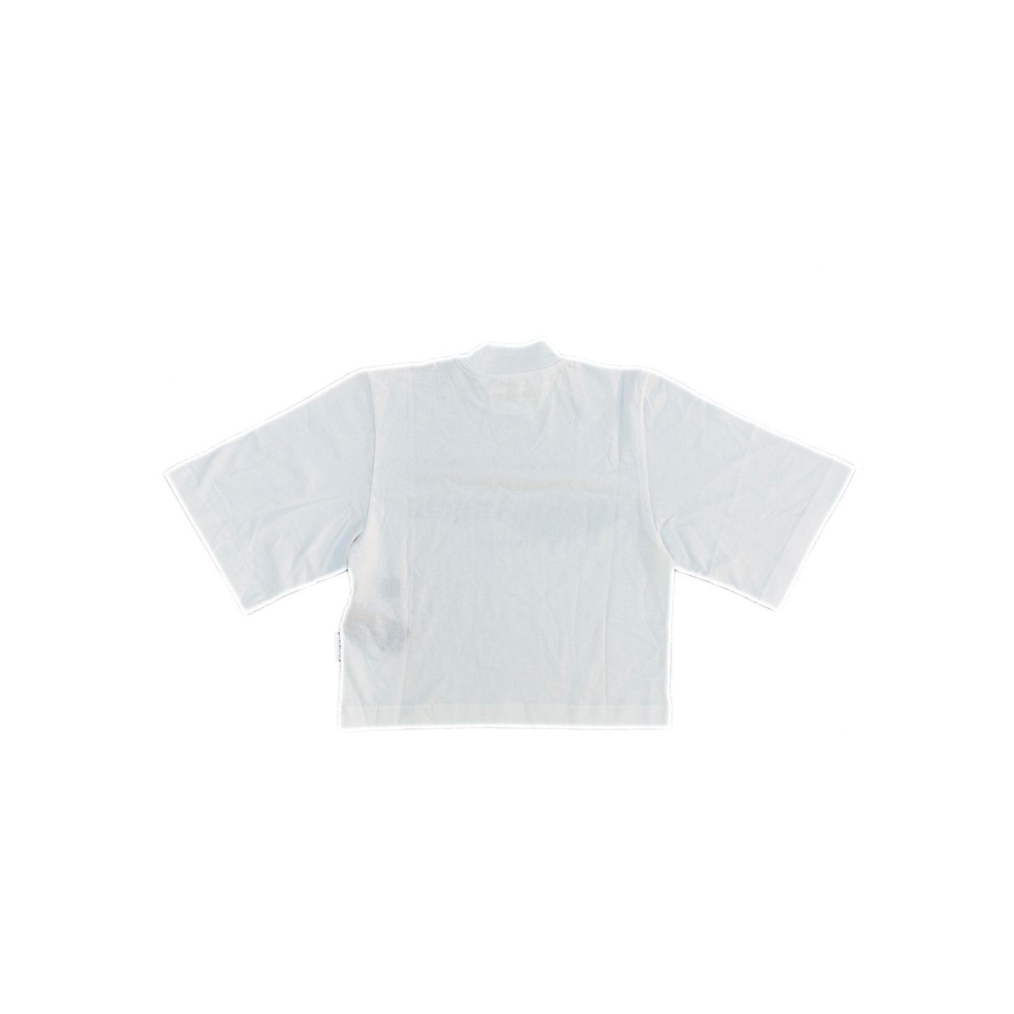 Palm Angels x Luisaviaroma Firenze Sprayed Logo Cropped Women's T-Shirt White