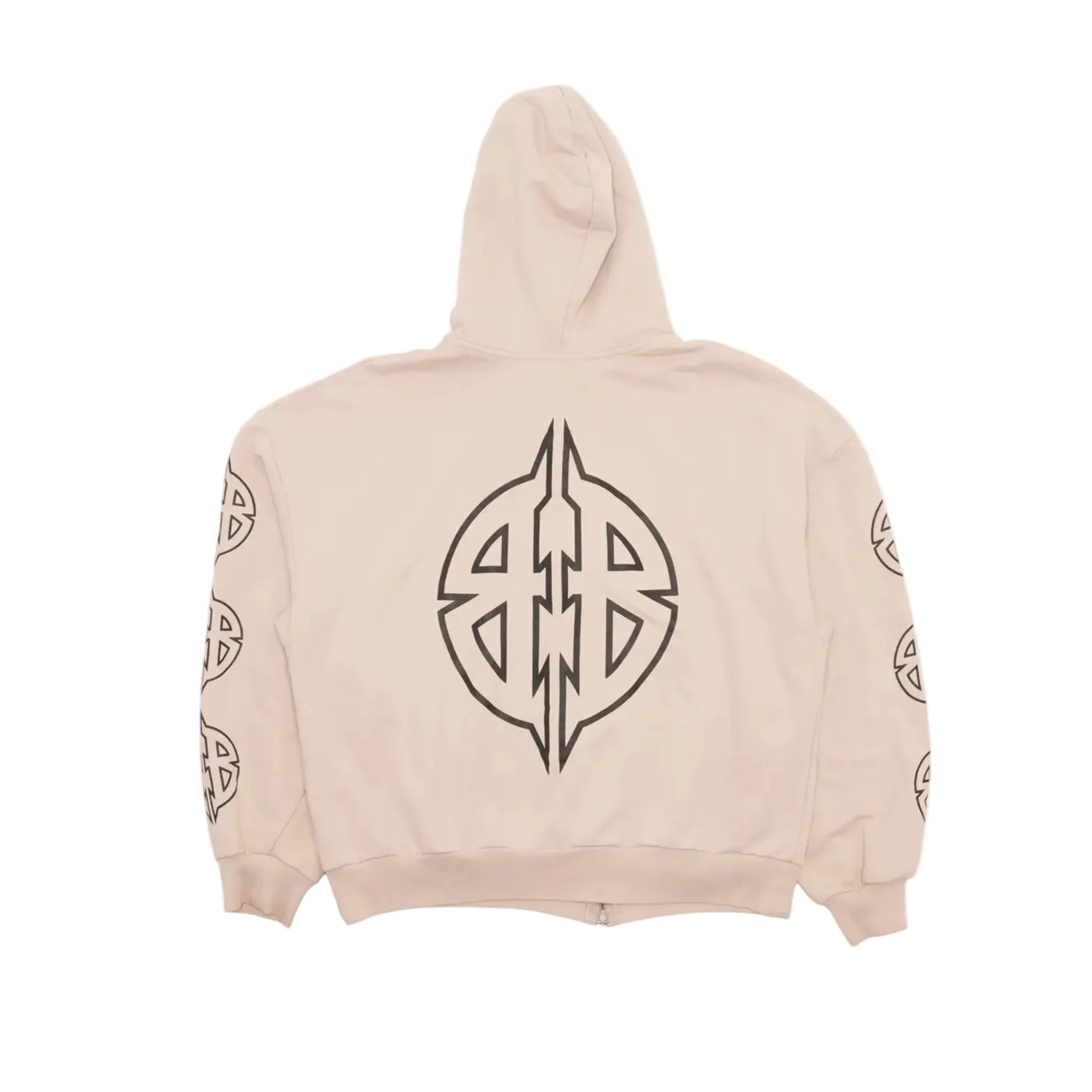 Balenciaga Metal BB Stencil Zip Up Hoodie
