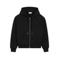 Ami De Coeur Zip-Up Cotton Hoodie 'Black'