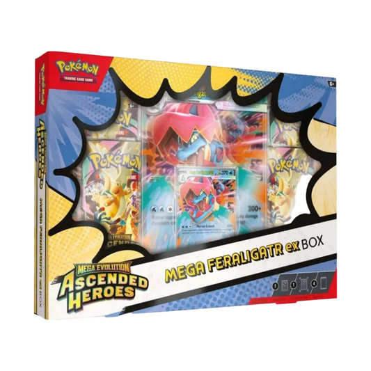 Pokemon Mega Evolution Ascended Heroes Mega Feraligatr ex Box