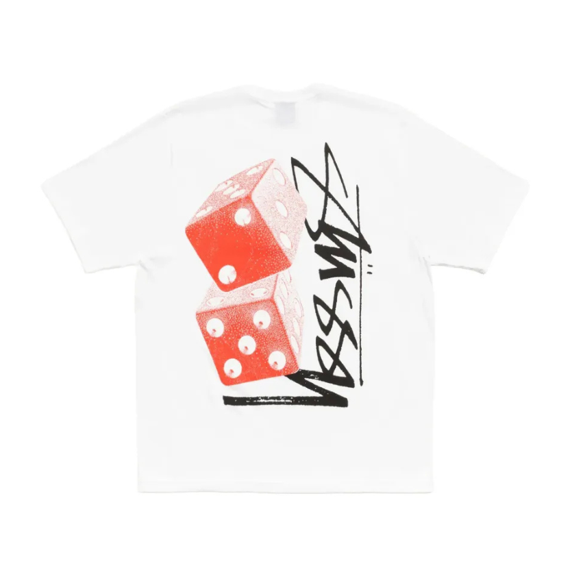 Stussy Tall Dice Tee - White