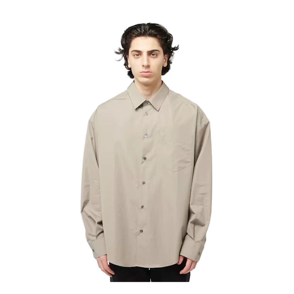 Ami Paris Ami de Coeur Long Sleeved Boxy Shirt