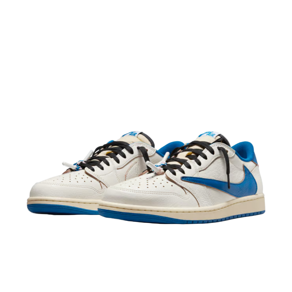 Jordan 1 Retro Low OG SP Fragment x Travis Scott Sail Military Blue