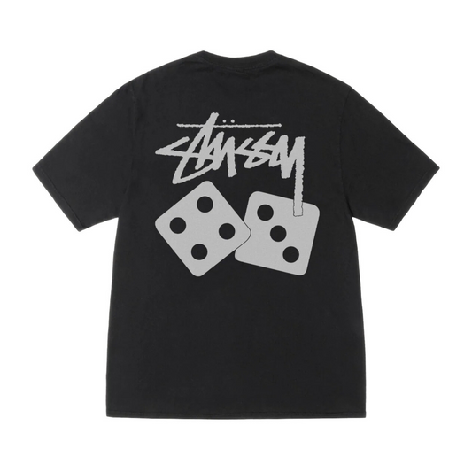 Stussy Dice Tee Pigment Dyed 'Black'