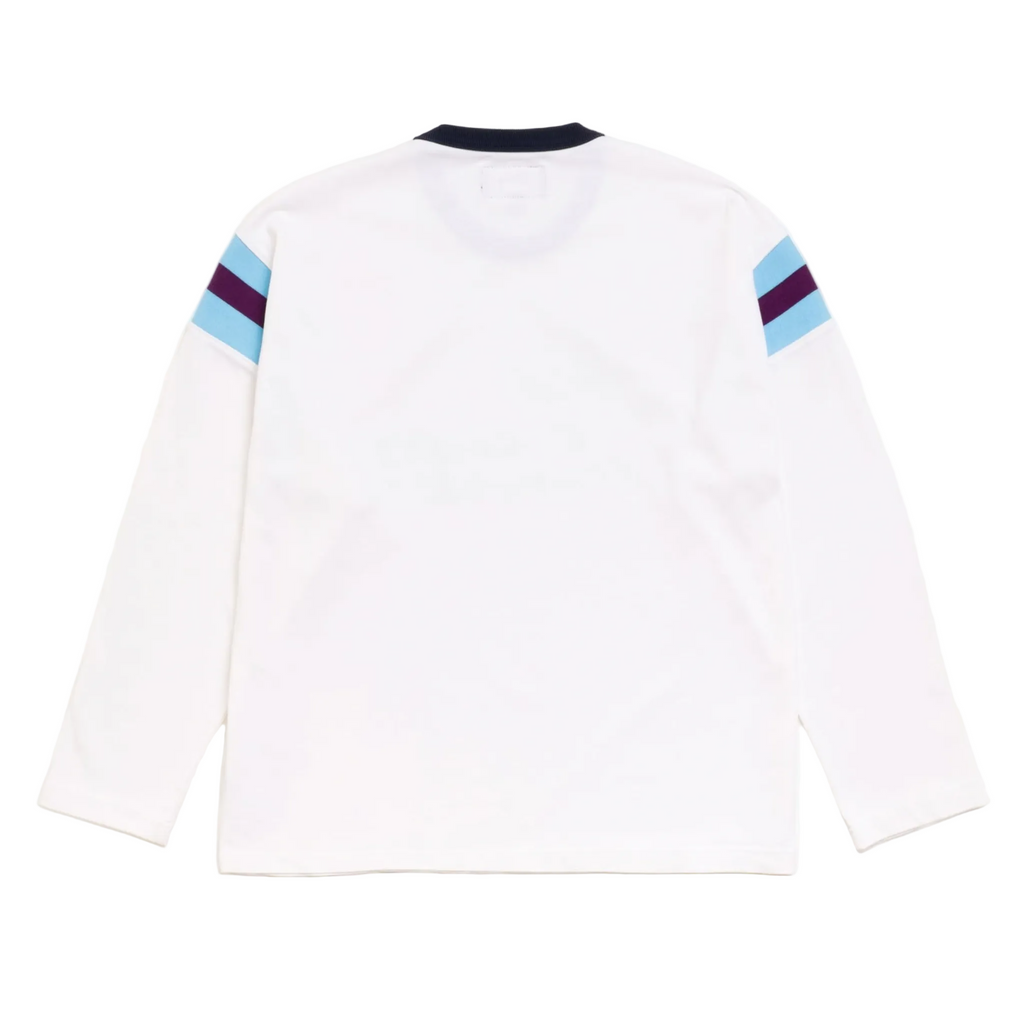 Stussy White LS Ringer Tee