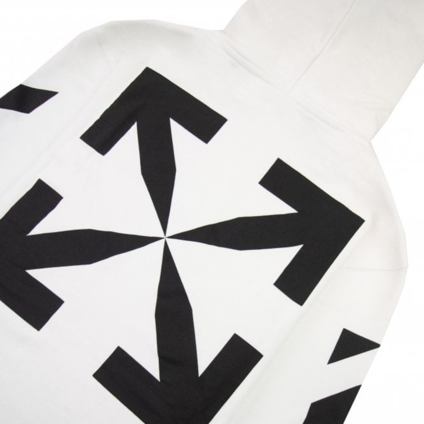 Off-White Diagonal Arrow Slim Hoodie White