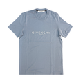 Givenchy Distressed Logo T-shirt Baby Blue