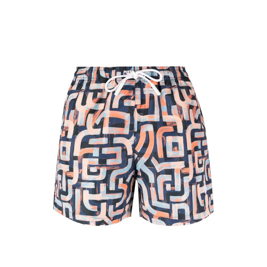 Marcelo Burlon County Of Milan Aop Graffiti Swim Shorts Blue