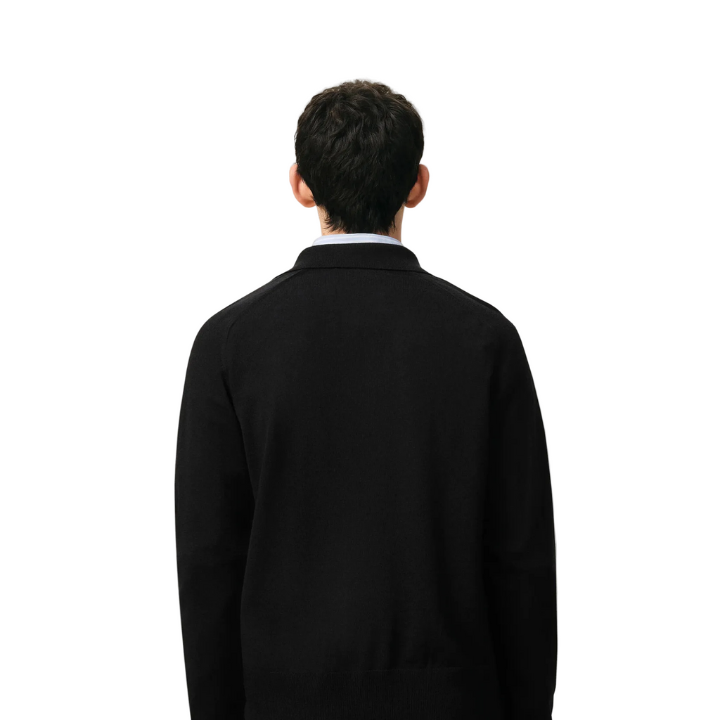 Ami Paris Cardigan in merino wool knit - Black