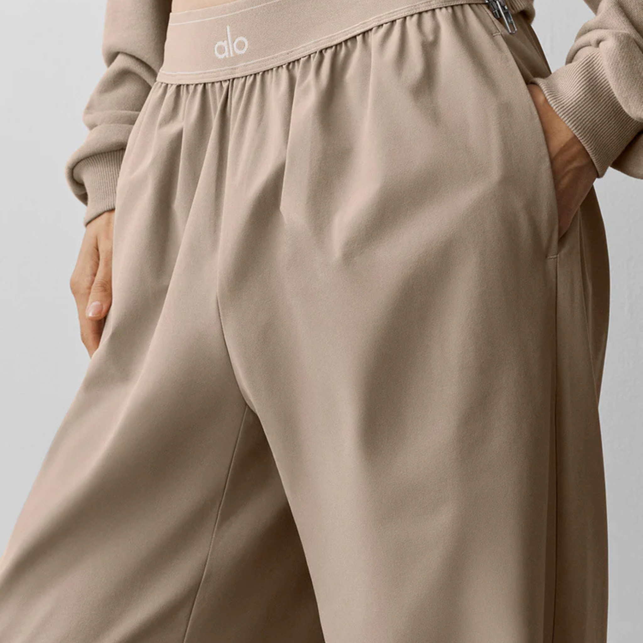 Alo Match Point  Long Pants - Gravel