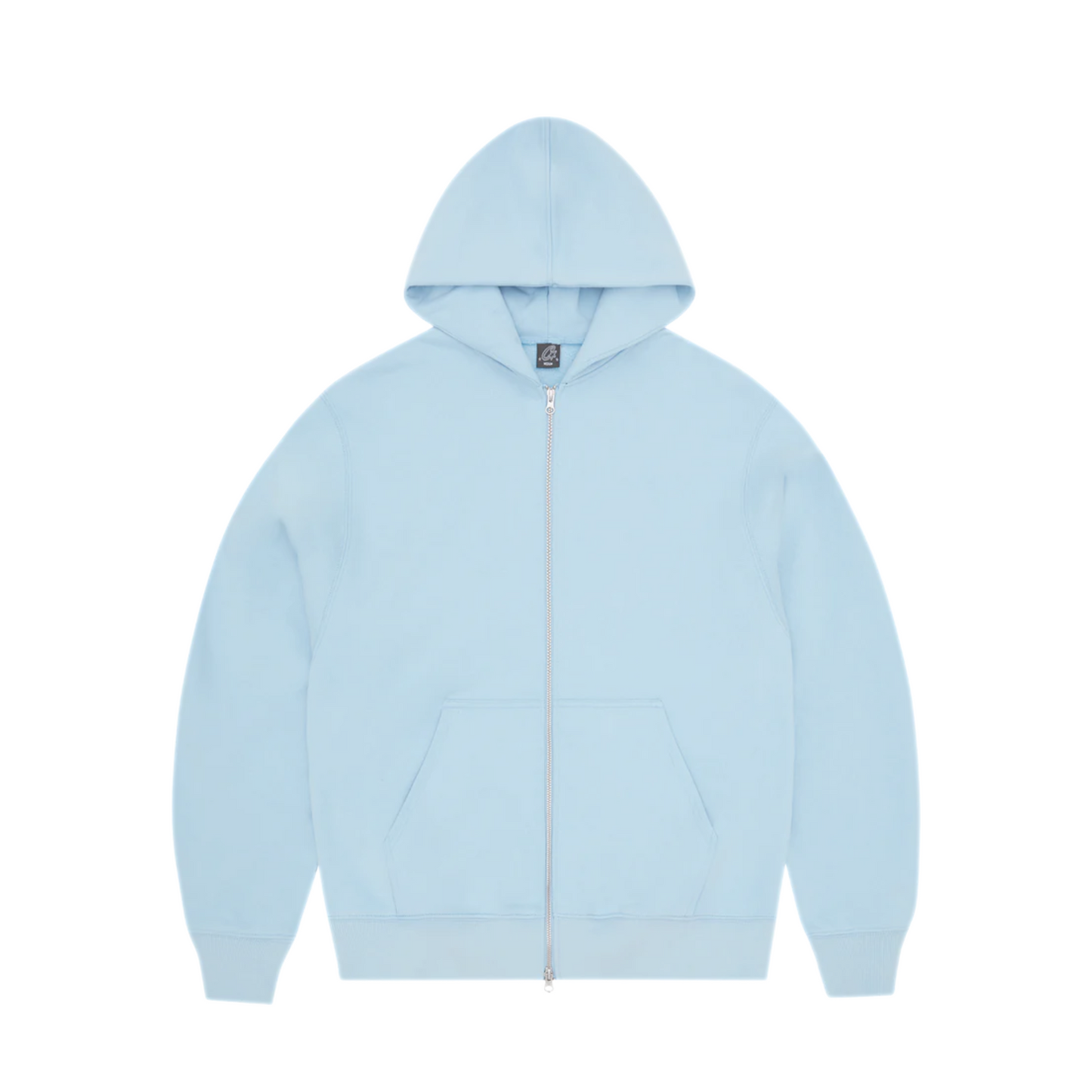 Corteiz Hybrid Jacquard Knit Alcatraz Zip Hoodie 'Baby Blue'