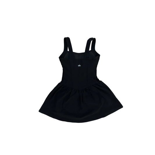 Alo Alosoft Break Point Tennis Dress - Black