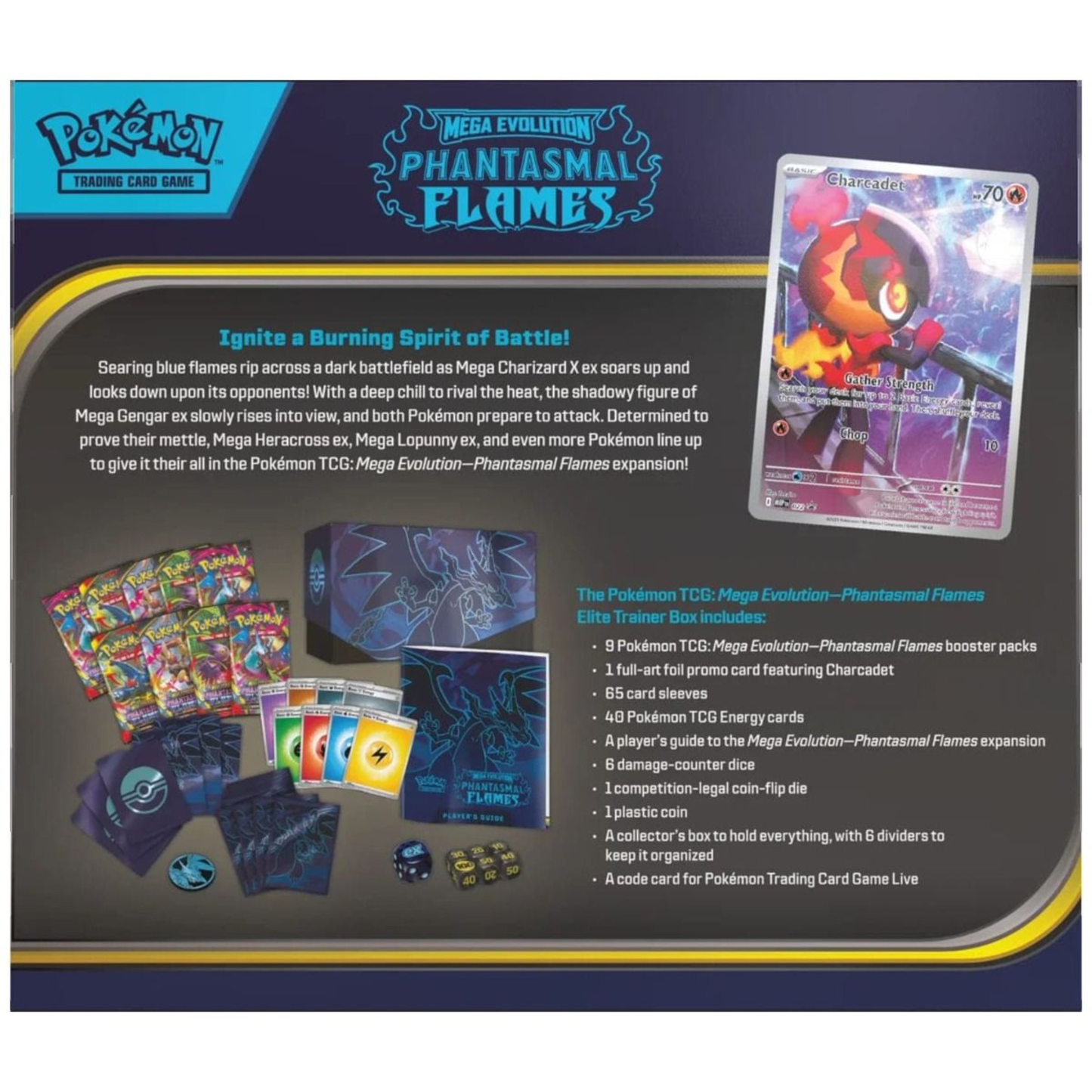 Pokemon Mega Evolution - Phantasmal Flames Elite Trainer Box (ETB)