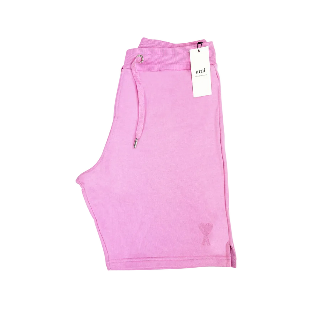 AMI Paris Ami de Coeur track shorts 'Candy PInk'