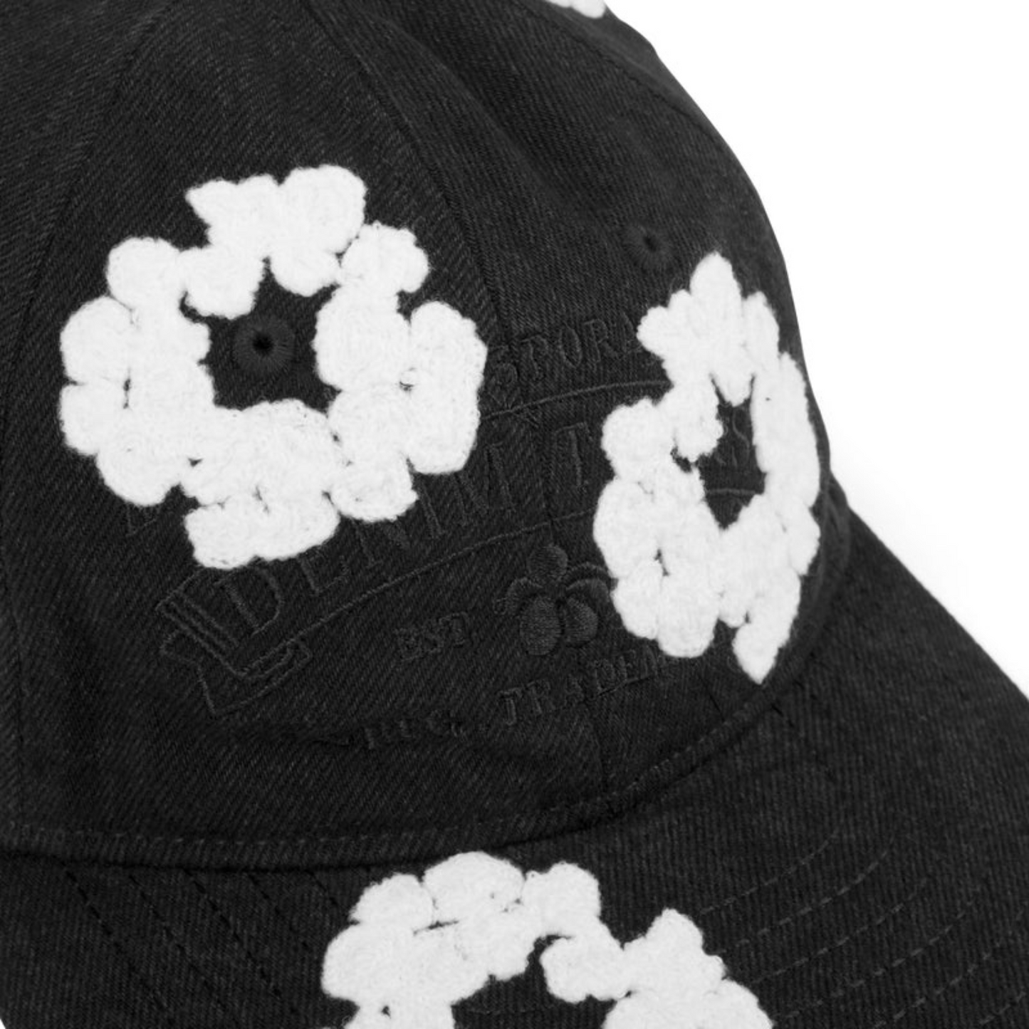 Denim Tears Wreath Cap - Black