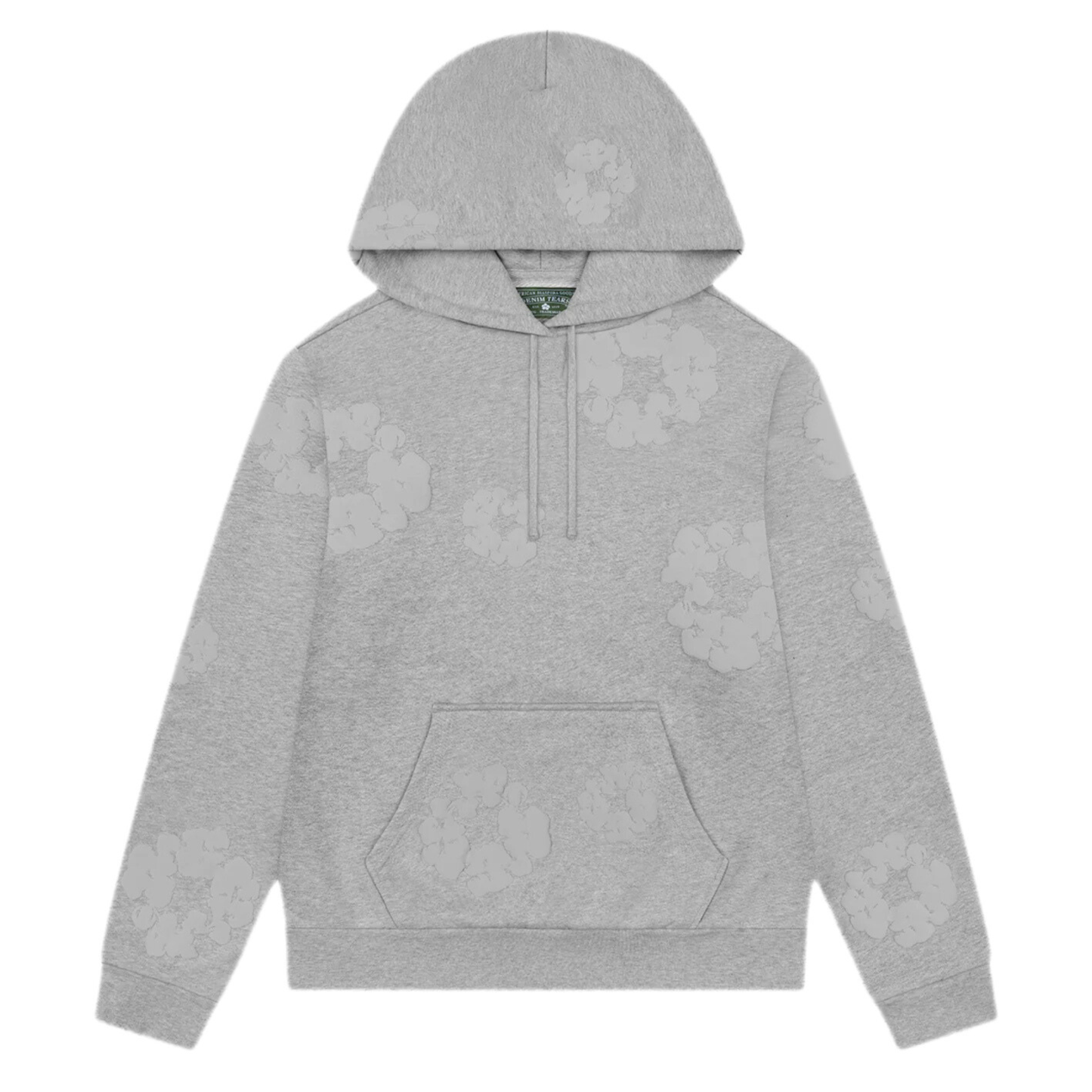 Denim Tears Men's Mono Wreath Hoodie Grey