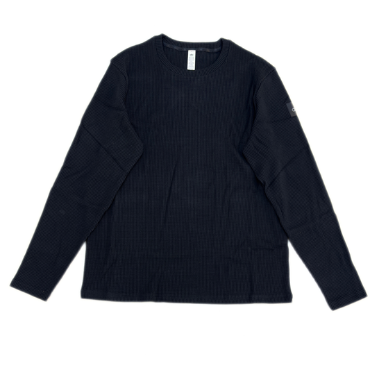 Alo Elevate Waffle Long Sleeve Crew Black