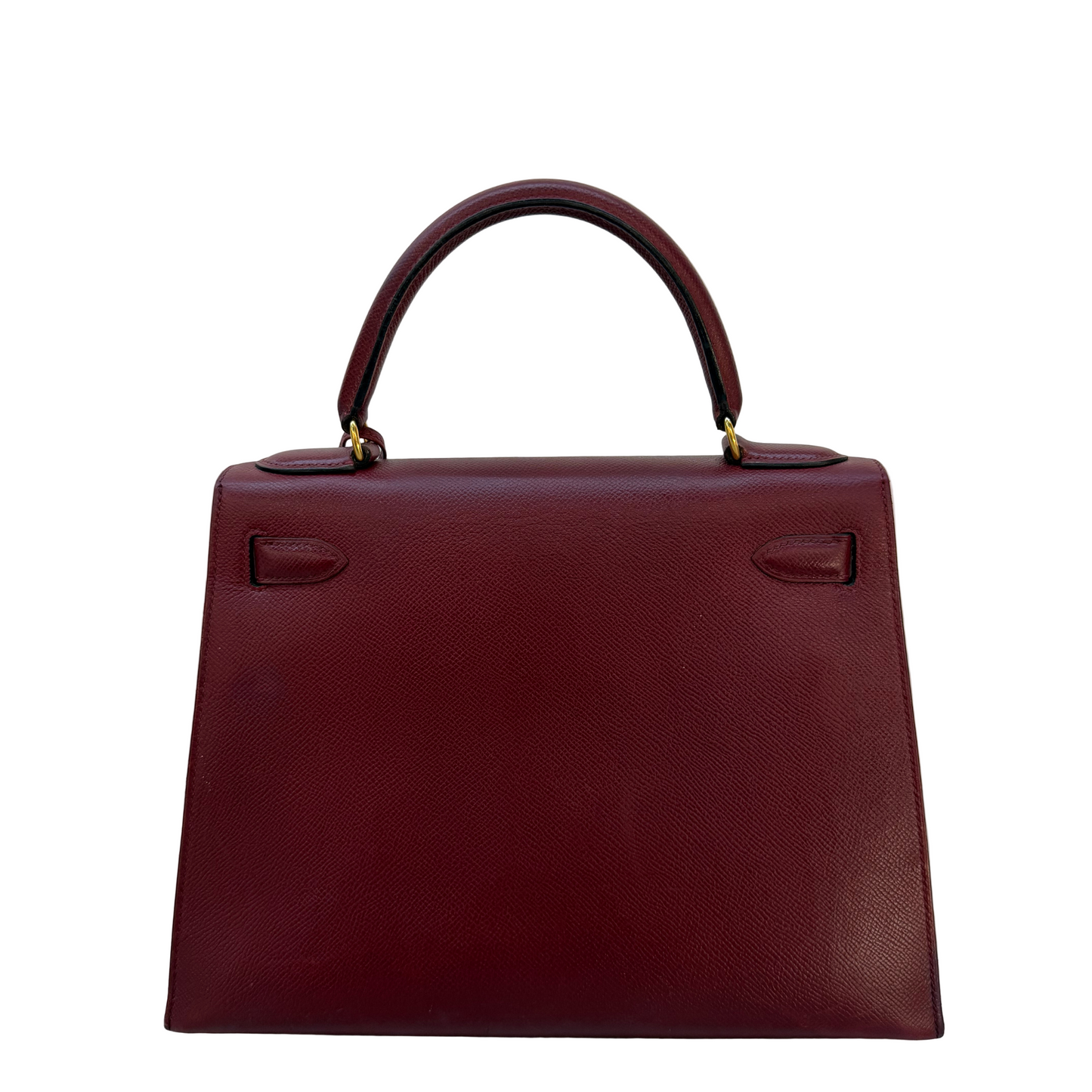 Hermes Kelly 25 Togo Rouge Sellier Togo Gold Hardware