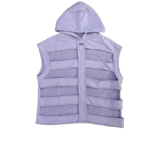 Off-White Sleeveless SKeleton Hoodie Levander SS23 Runaway