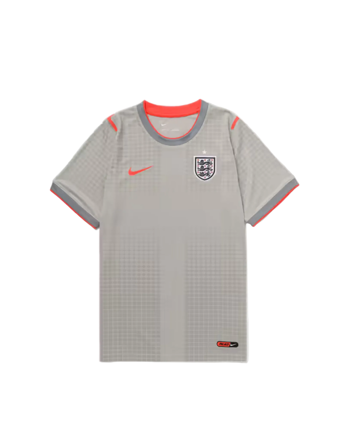 Nike England x Palace Academy Pro 2026 Football Jersey Pewter Grey/Bright Crimson