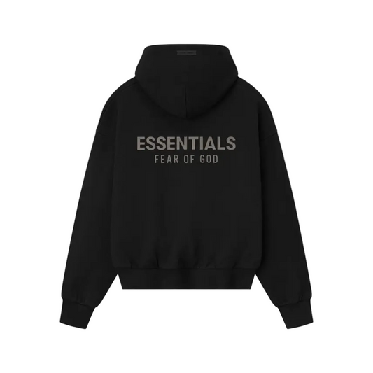 Fear of God Essentials Classic Fleece Hoodie 'Jet Black'