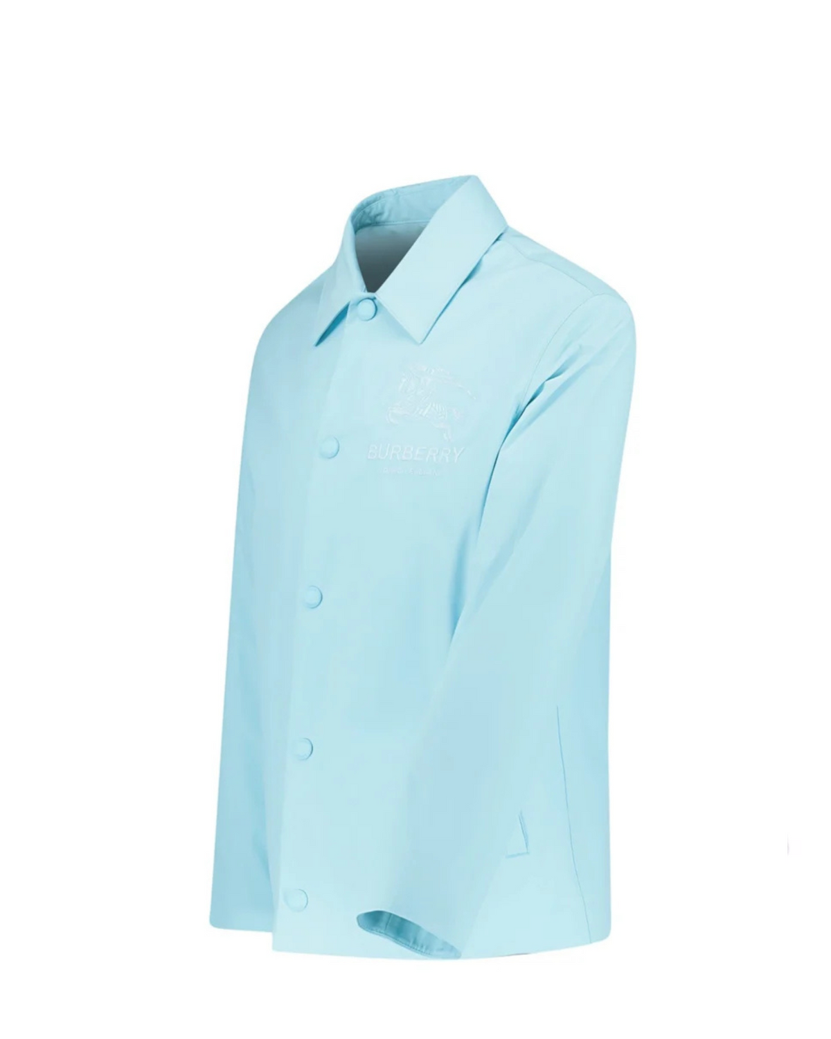 Burberry Embroidered Ekd Logo Jacket Blue