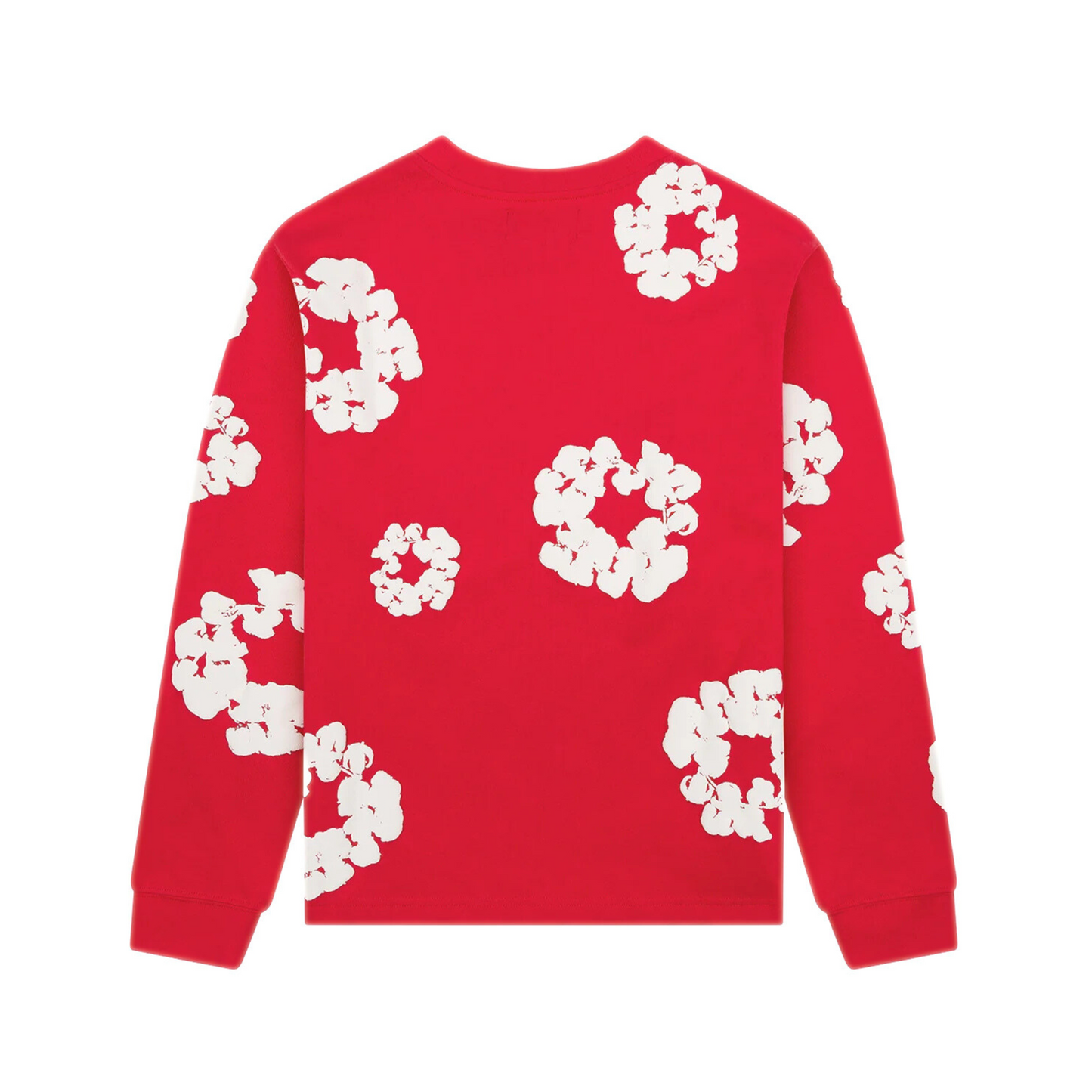 Denim Tears Long Sleeve Cotton Wreath Tee 'Red'