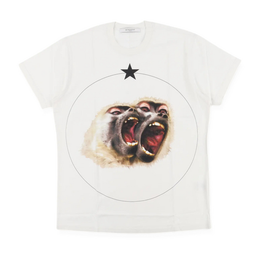 Givenchy White Monkey Brothers T-Shirt