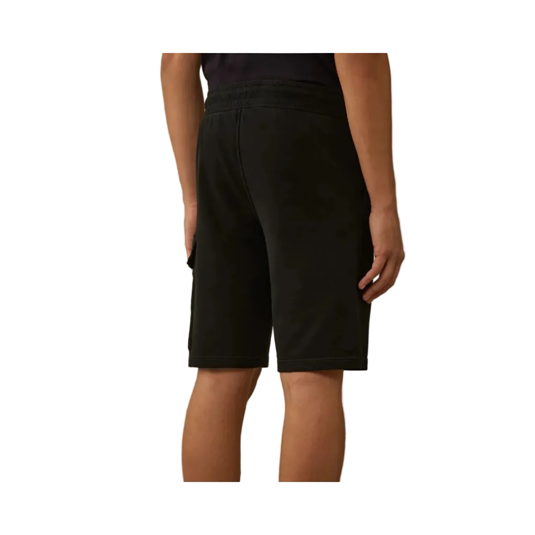 C.P. Company Patch Pocket Drawstring Shorts Black