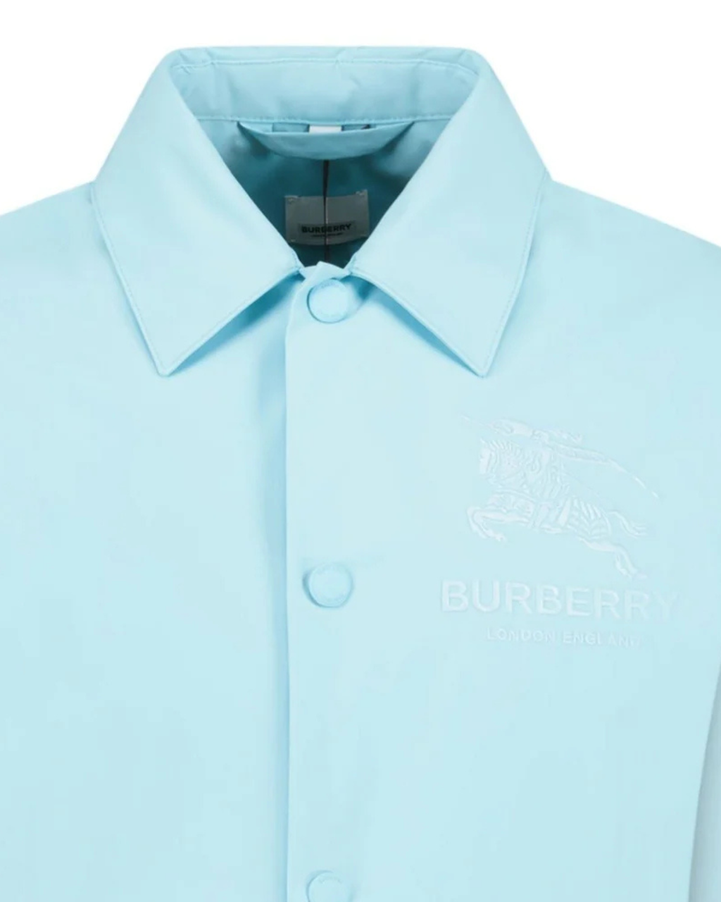 Burberry Embroidered Ekd Logo Jacket Blue
