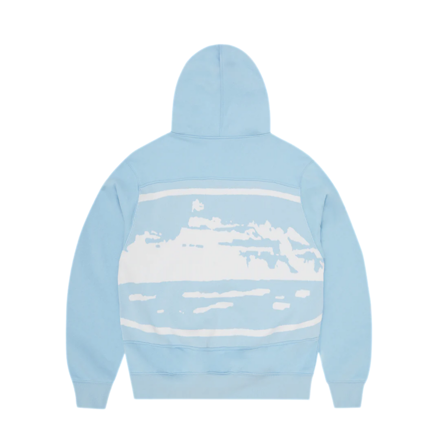 Corteiz Hybrid Jacquard Knit Alcatraz Zip Hoodie 'Baby Blue'