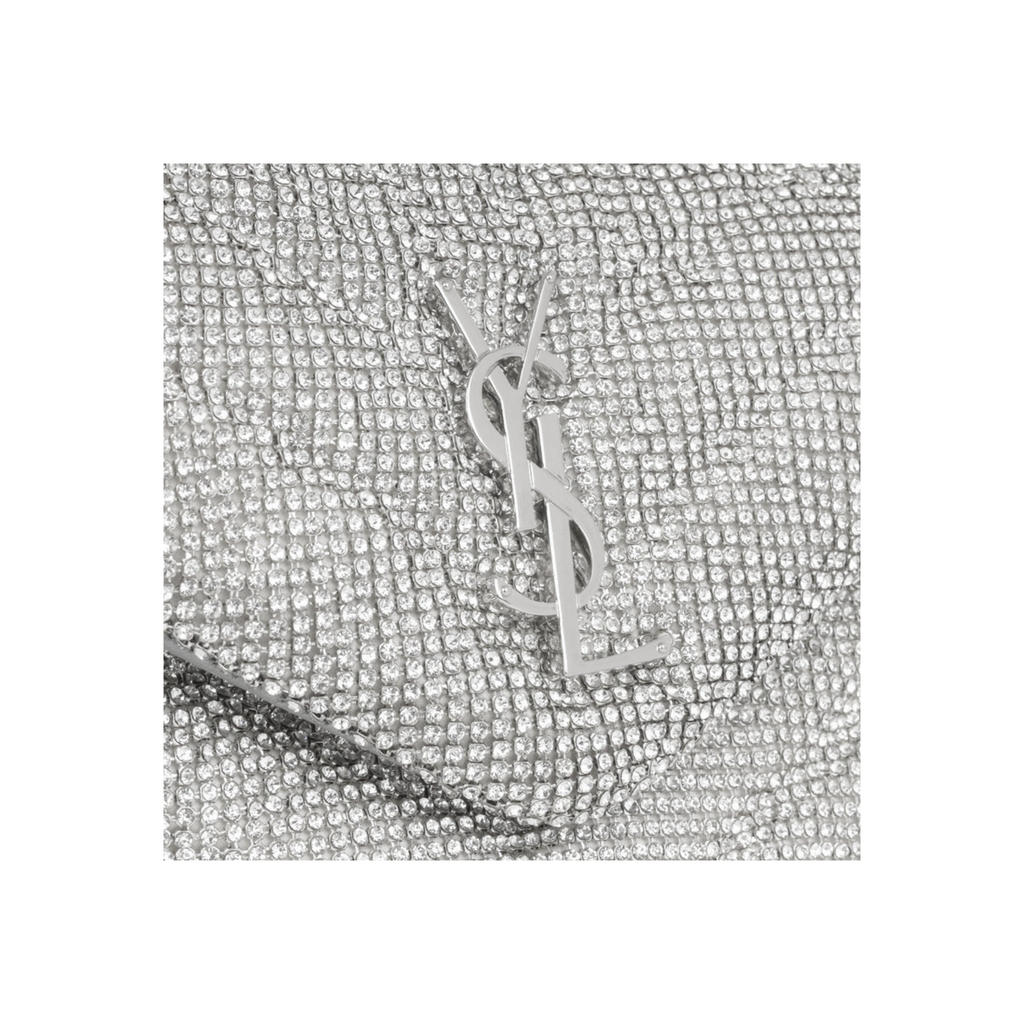 Saint Laurent Loulou Small Crystal-embelished Quilted Leather Shoulder Bag