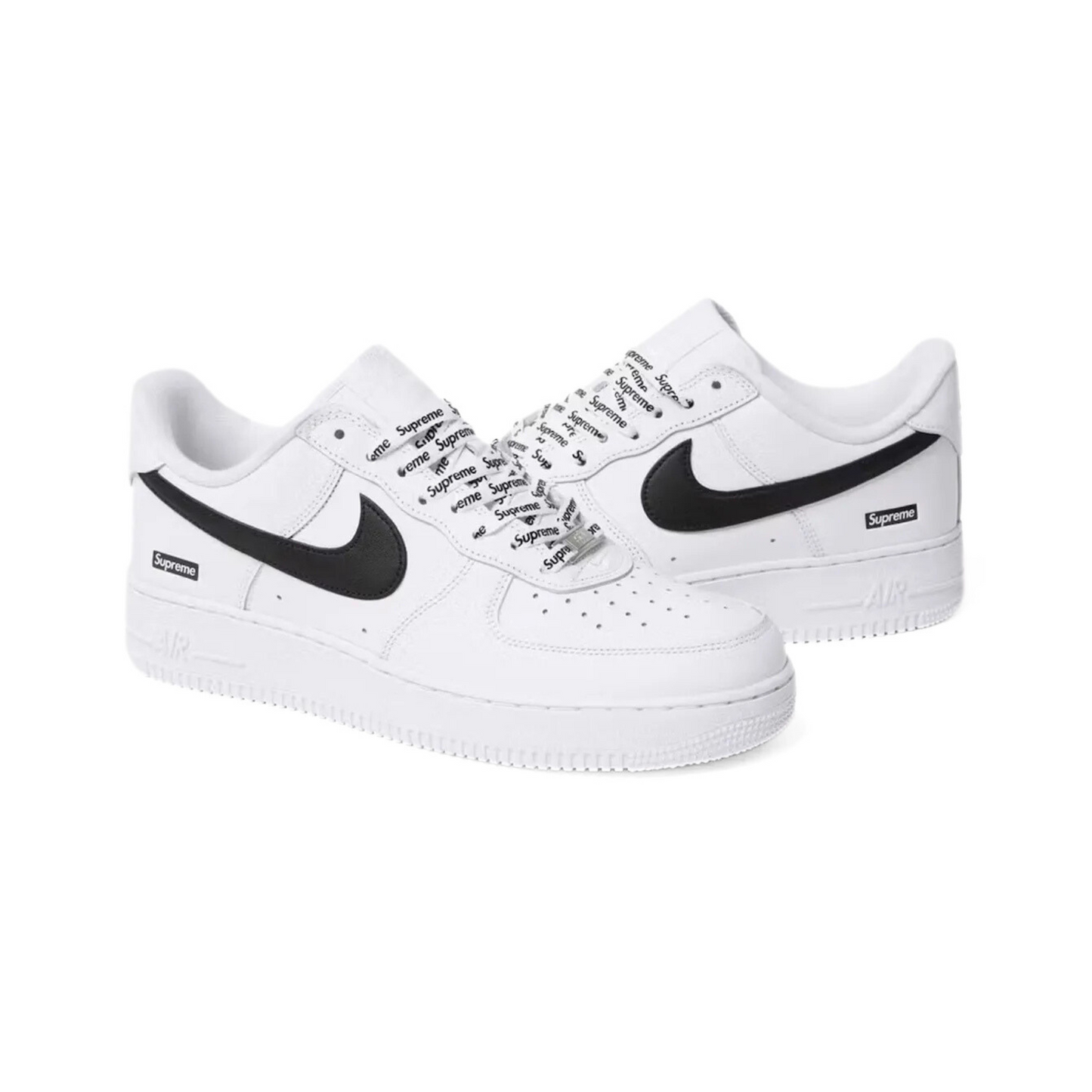 Nike Air Force 1 Low Supreme 'White Black' - 48h