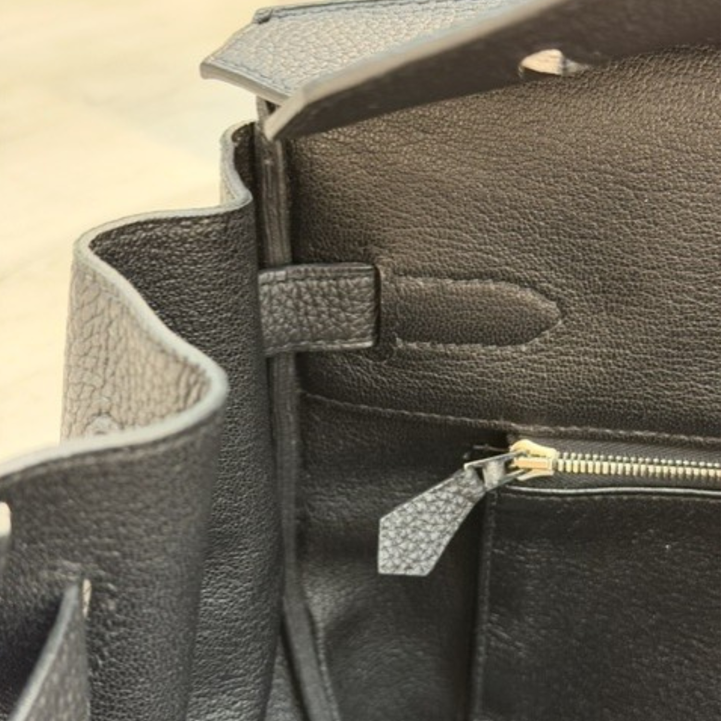 Hermès Birkin 35 Togo Leather Palladium Hardware
