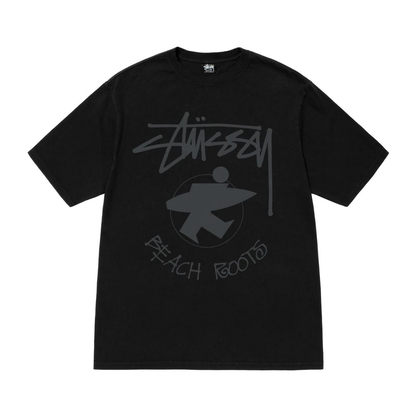 Stussy Beach Roots Tee Pigment Black Tee