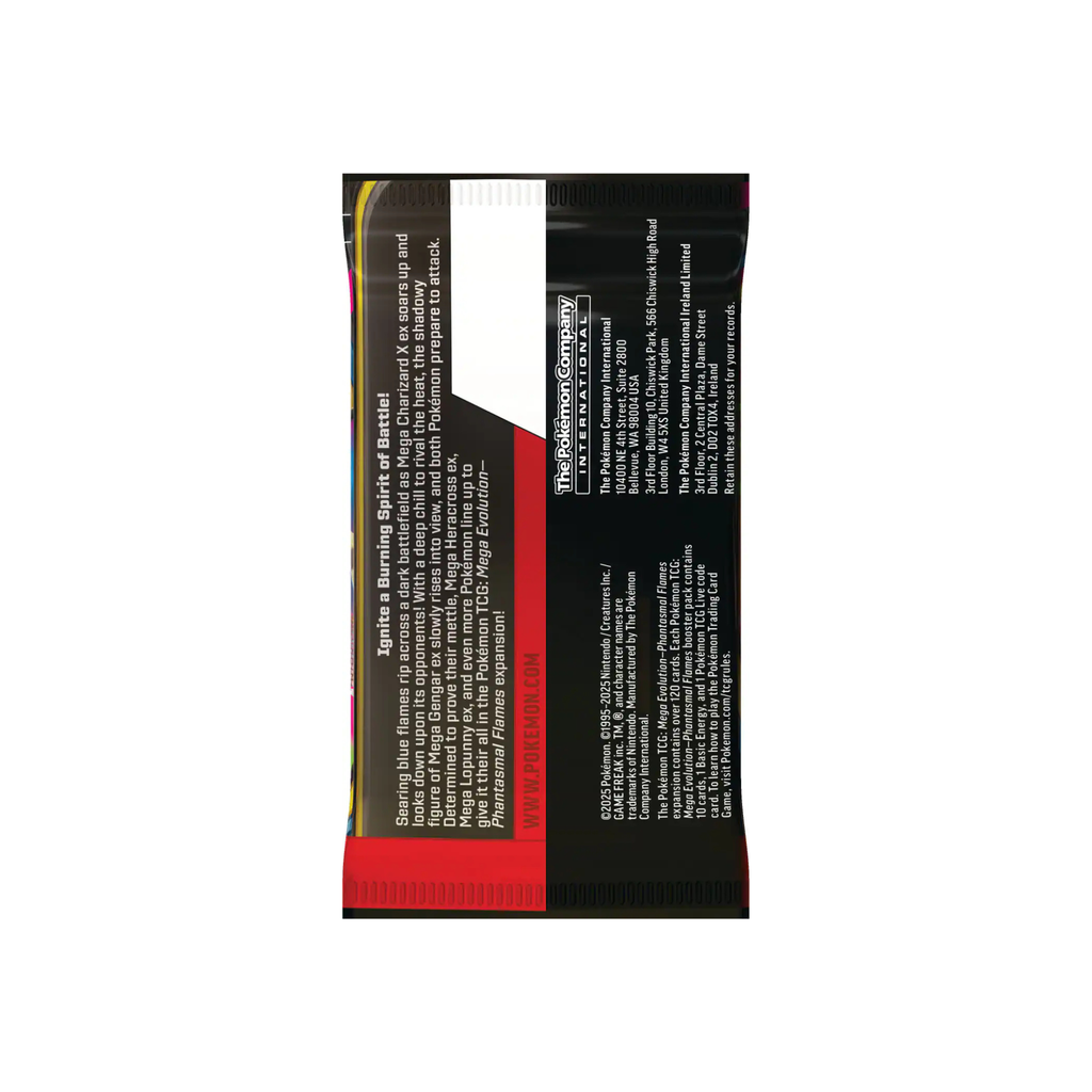 Pokemon Mega Evolution - Phantasmal Flames Booster Pack (Random Pack)