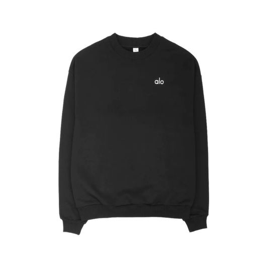 Alo Accolade Crew Neck Pullover Black