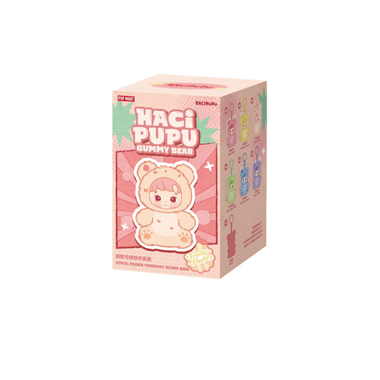 Pop Mart HACIPUPU Gummy Bear Series Vinyl Plush Pendant Sealed Case