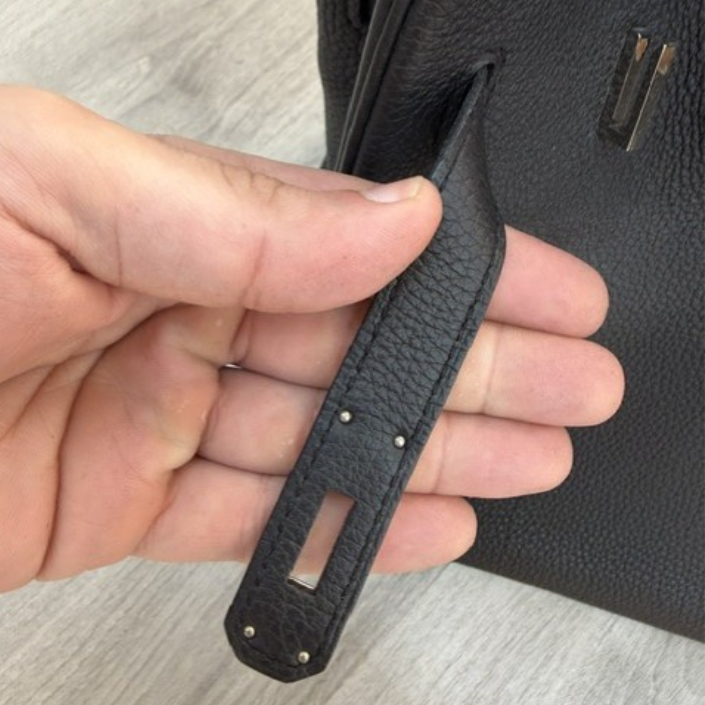 Hermès Birkin 35 Togo Leather Palladium Hardware