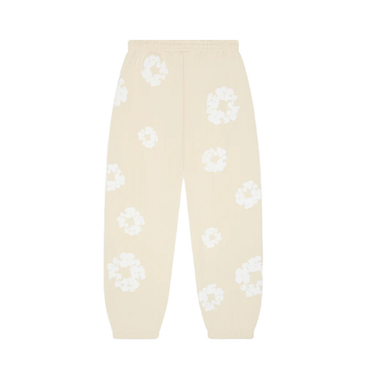 Denim Tears Men's Cotton Wreath Sweatpants Oatmeal