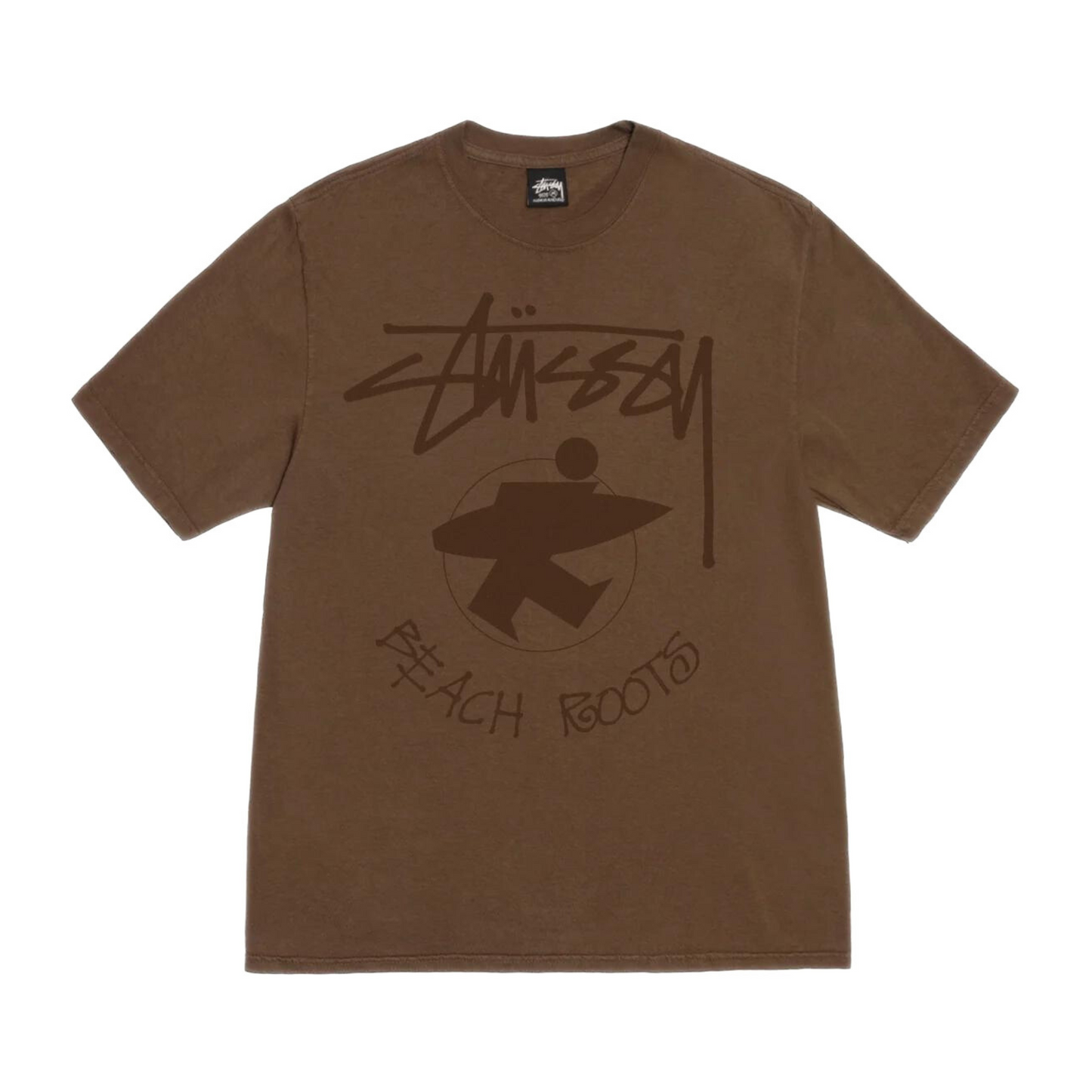 Stussy Beach Roots Tee Pigment Brown Tee