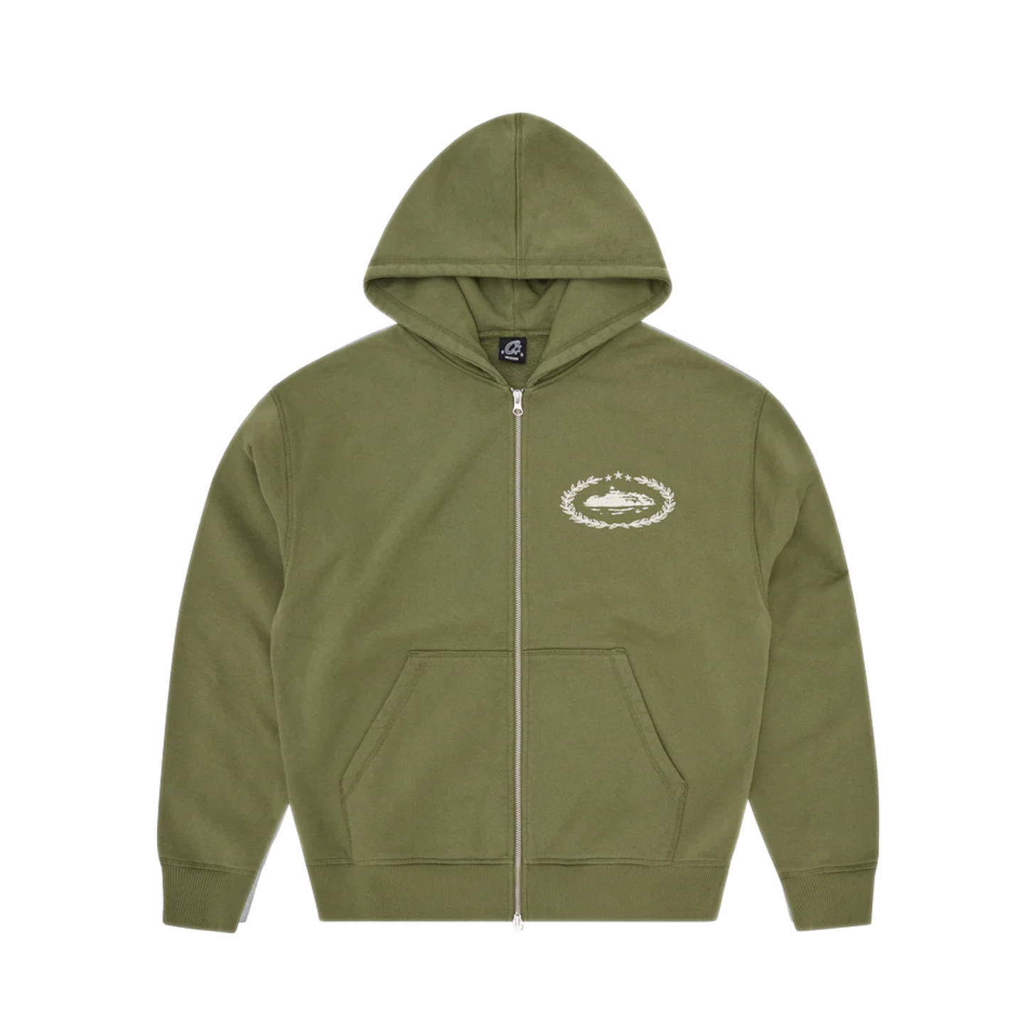 Corteiz Superior Royale Zip Hoodie 'Olive'