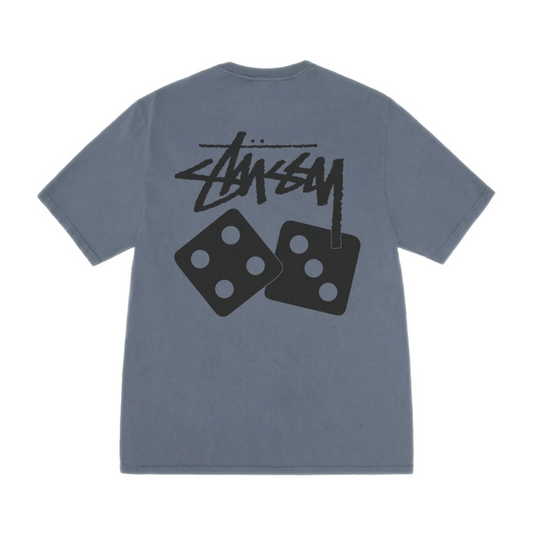 Stussy Dice Tee Pigment Dyed 'Navy'