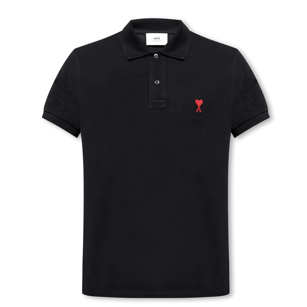 Ami Paris Polo Shirt in Black