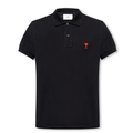 Ami Paris Polo Shirt in Black