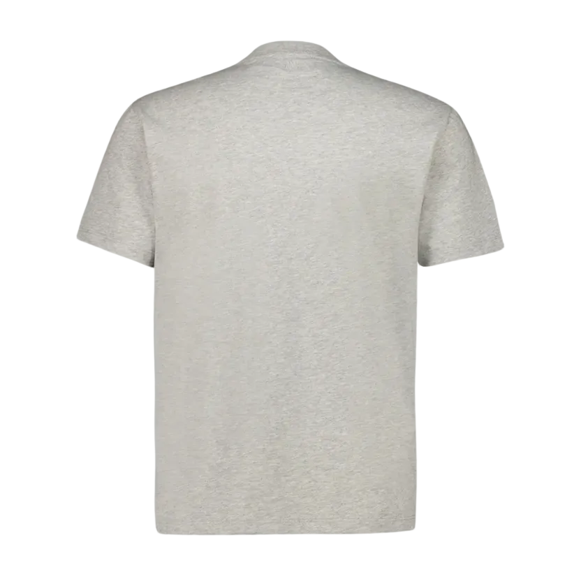 Ami grey cotton T-shirt with Ami de Coeur
