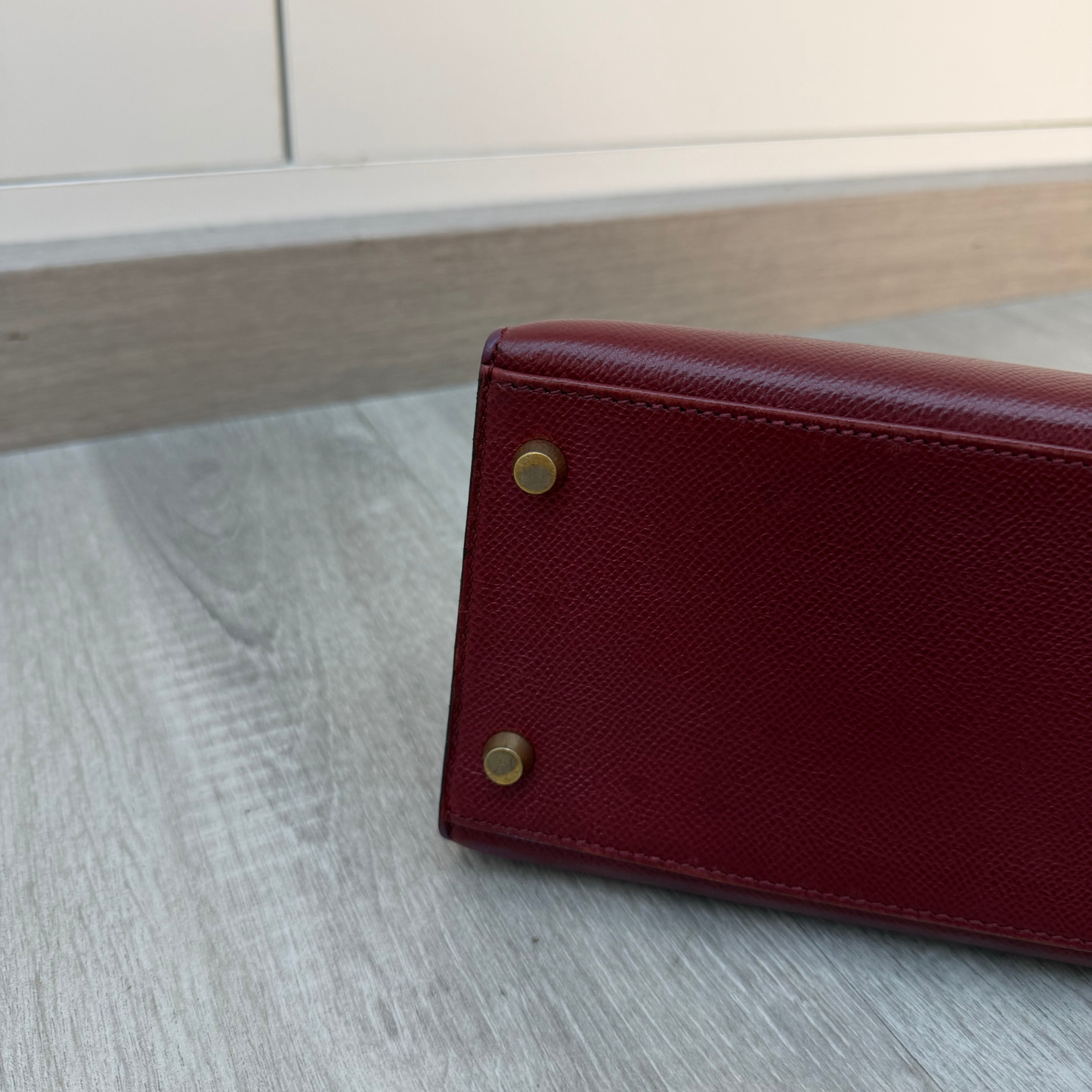 Hermes Kelly 25 Togo Rouge Sellier Togo Gold Hardware