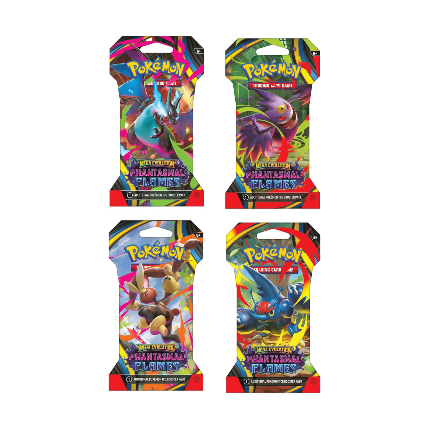 Pokemon Mega Evolution - Phantasmal Flames Sleeved Booster Pack (Random Pack)