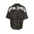 Palm Angels Καμουφλάζ Τυπωμένο T-Shirt με Στρογγυλή Λαιμόκοψη